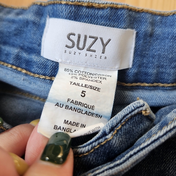 Embroidered Ankle Pants in Size 5 - Picture 3 of 4